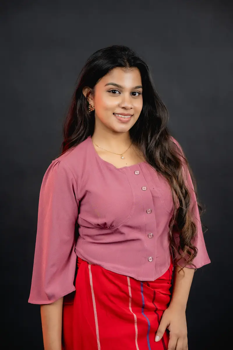Dusty Rose Flutter Blouse alternate 2